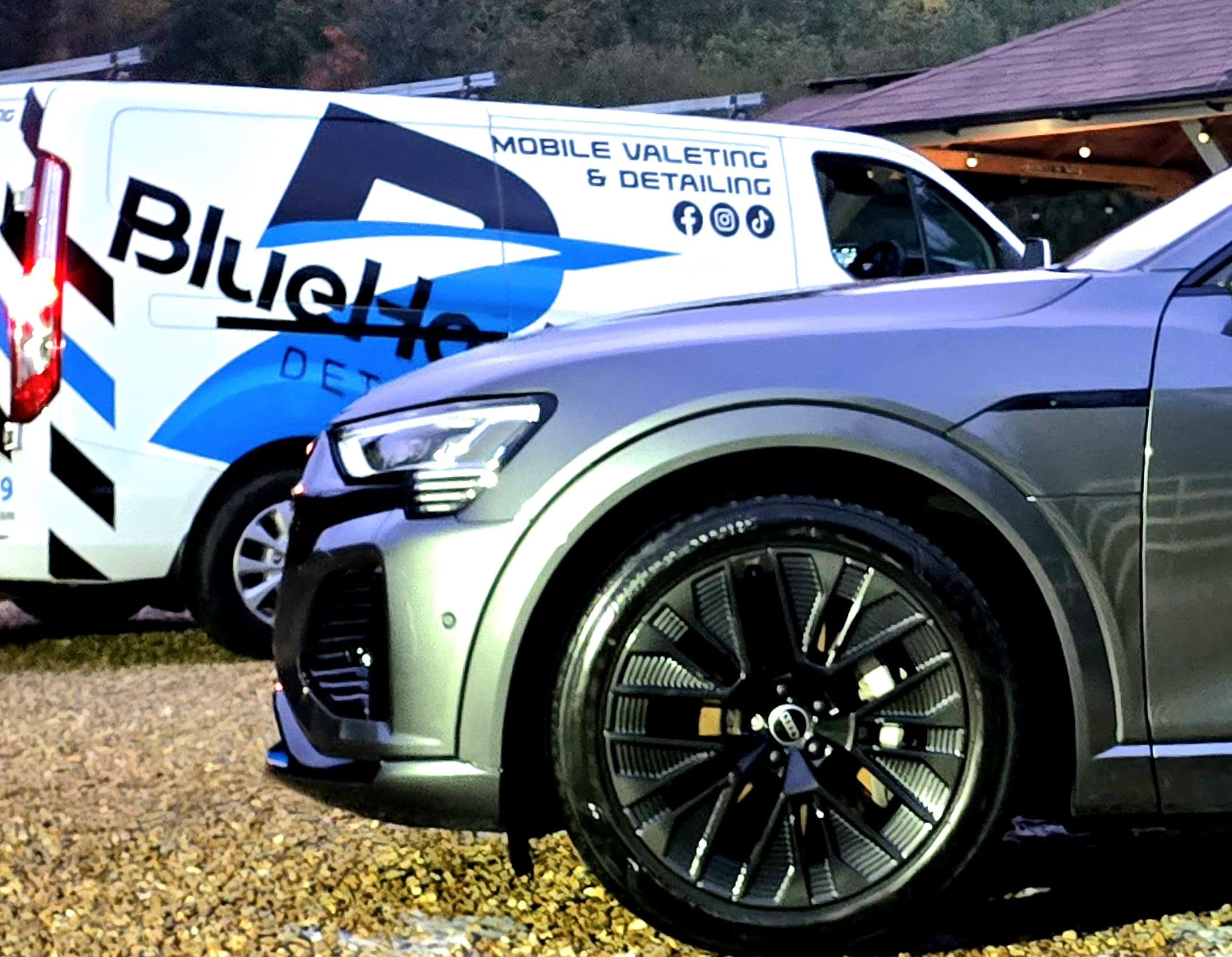 Blue Horizon Detailing mobile van ready for a mobile valet in Warwickshire