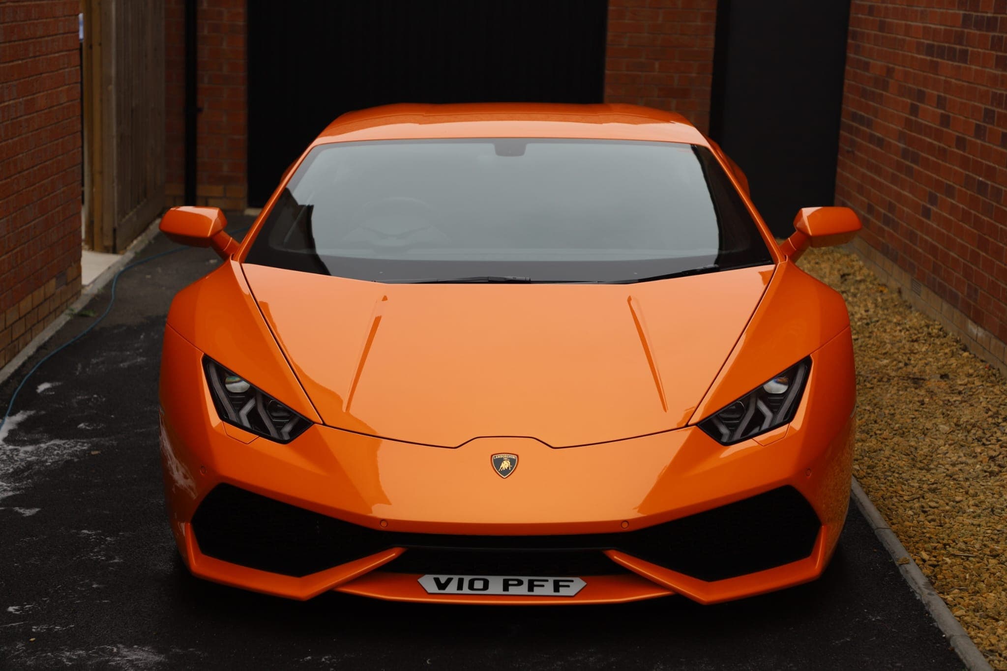 Orange Lamborghini Huracan with brilliant gloss paint finish — paint correction and ceramic coating by Blue Horizon Detailing, Warwickshire