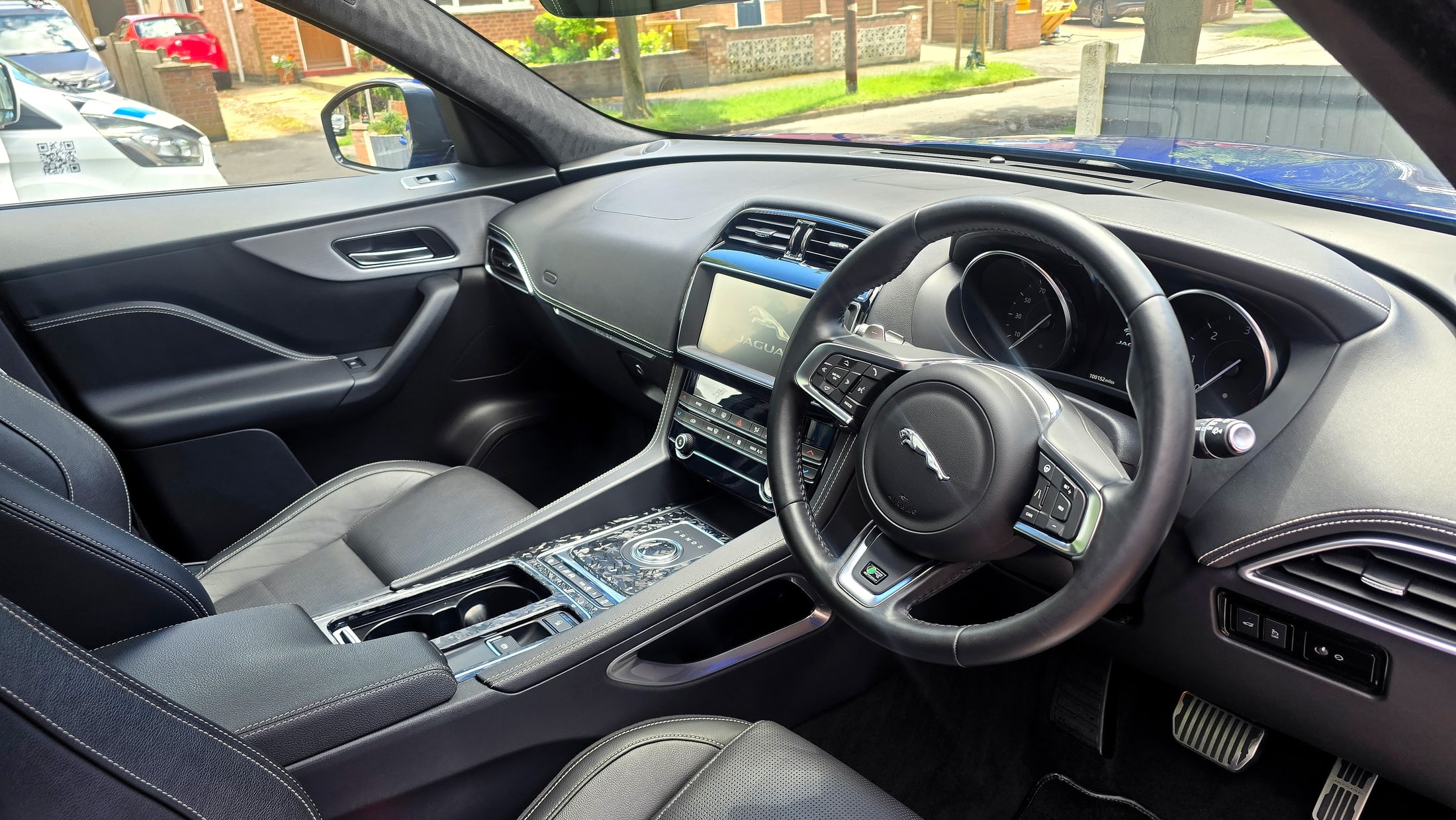 Spotless Jaguar F-Pace interior and dashboard after a full Deep Clean